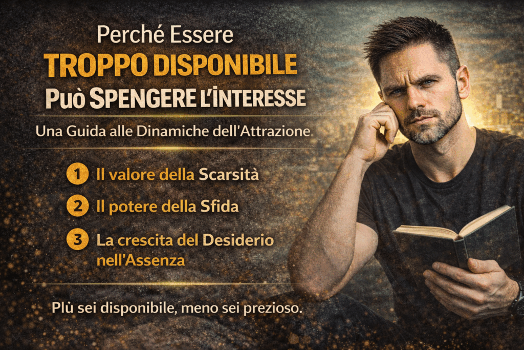Perché Essere Troppo Disponibile Può Spengere l’Interesse: Una Guida alle Dinamiche dell’Attrazione